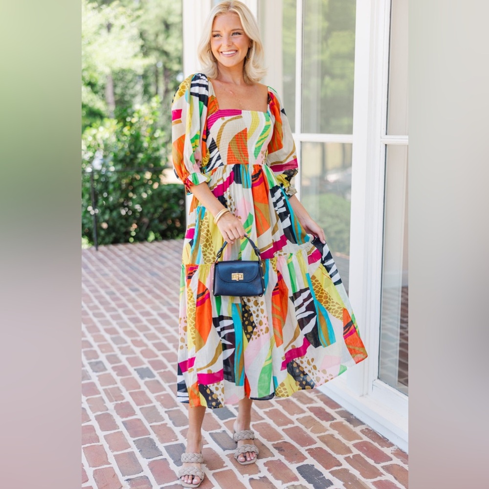 Fat multi colored dress